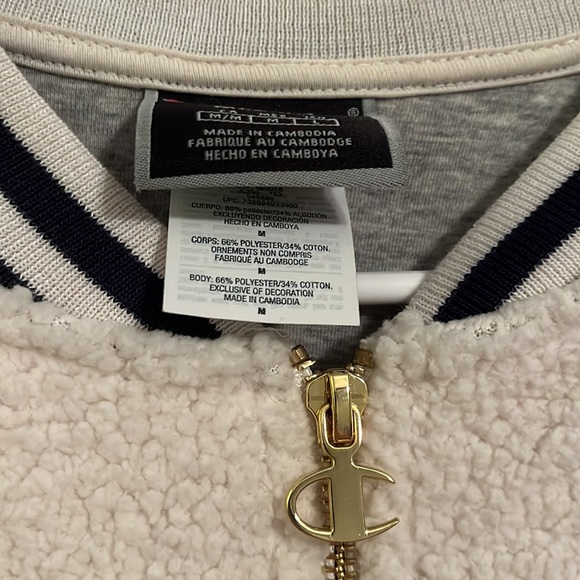 Shearling Champion Jersey jacket NWOT - Picture 6 of 7